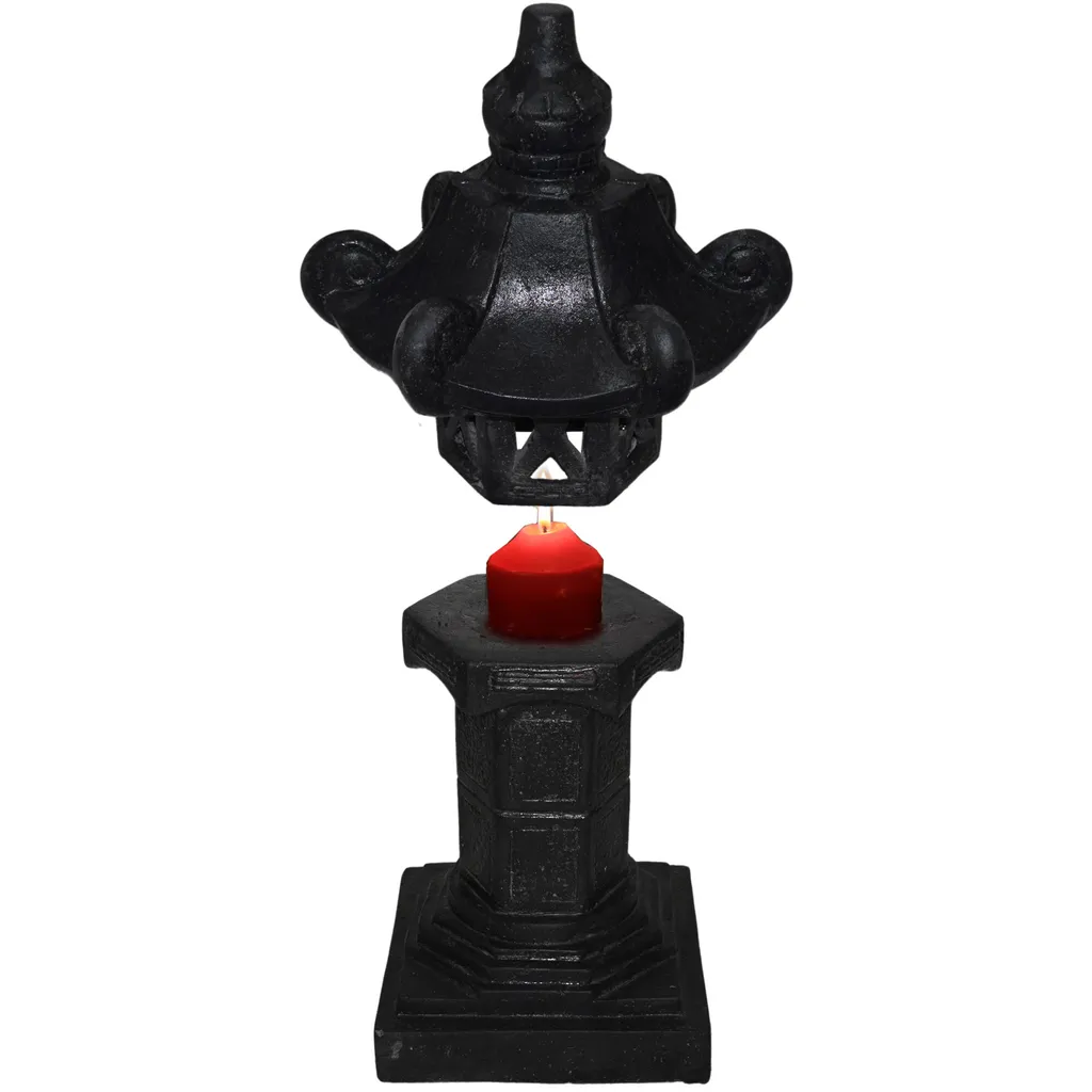 Lampe Japonaise Pierre Moulée Résistante au Gel Oraxi Stonox 30x80cm