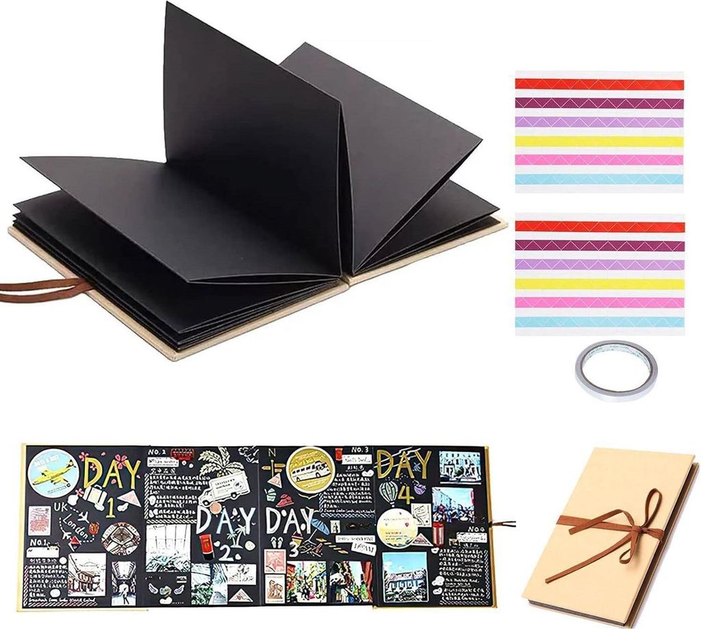 Fotoalbum zum Selbstgestalten 5 inch, Schwarzes DIY Produktbild 