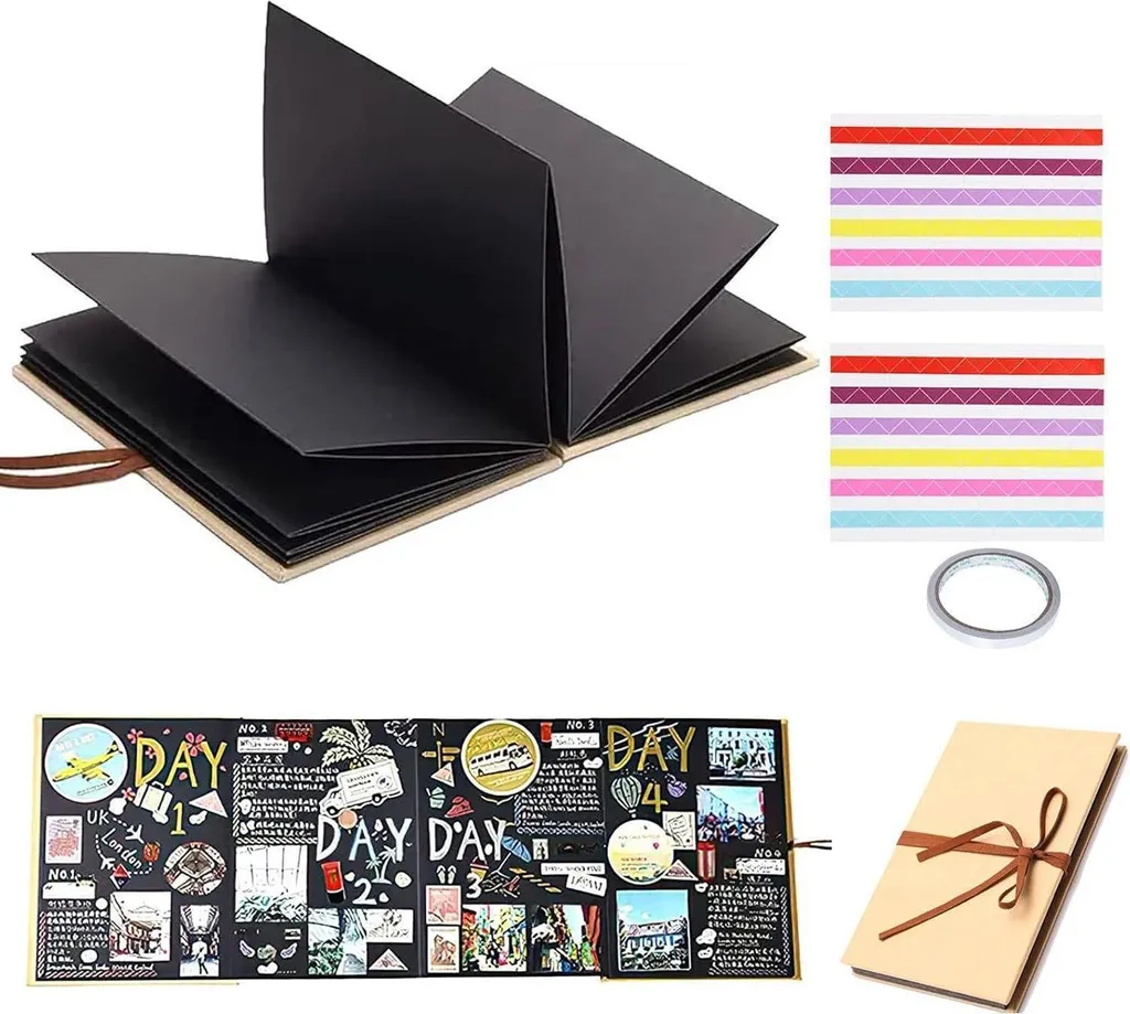 Album photo 5 pouces noir DIY pour organiser vos souvenirs imprimés