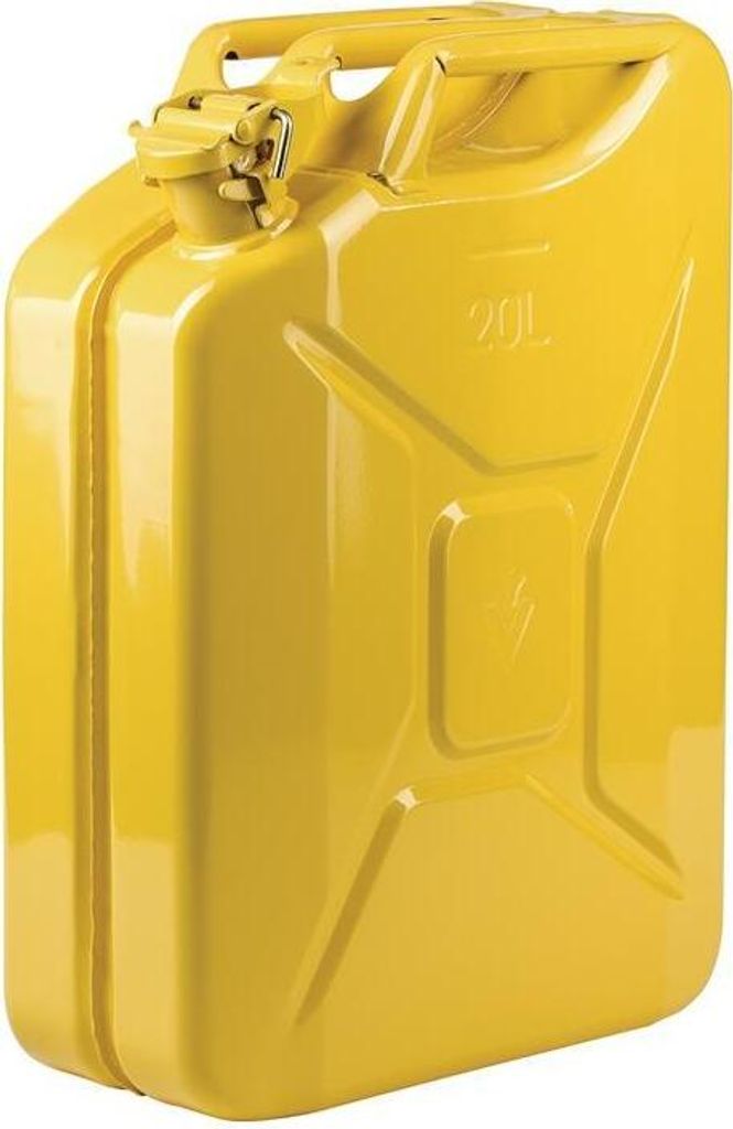 Kanystr na pohonné hmoty 20l žlutý zinek RAL 1018 ocelový Obrázek produktu 
