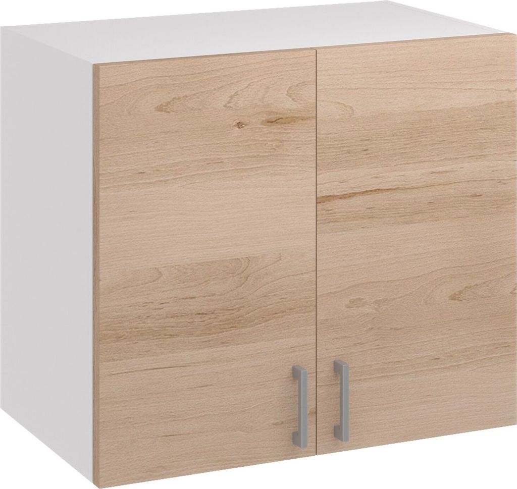 Roe Furniture | Küchenhängeschrank 80 cm - Eiche Artisan - Braun - mit Tropfschale - Küchenzeilen - Küchen Hängeschrank - Küche - G80t