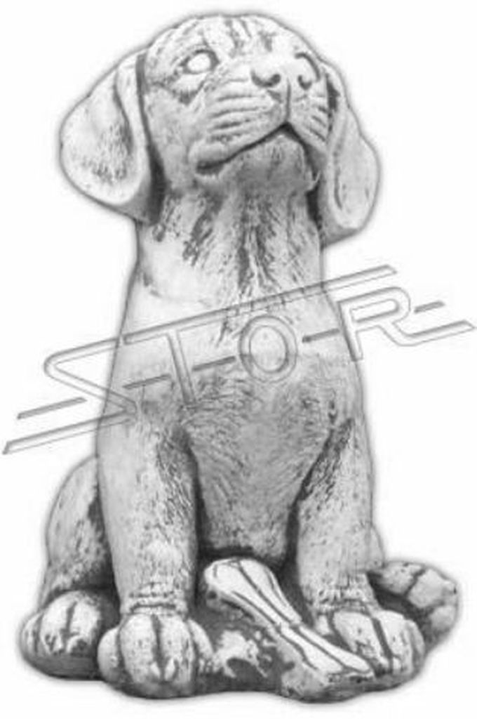 Garten Dekoration Hund Terrasse Stein Figuren Figur Deko Statue Skulptur 484 Neu