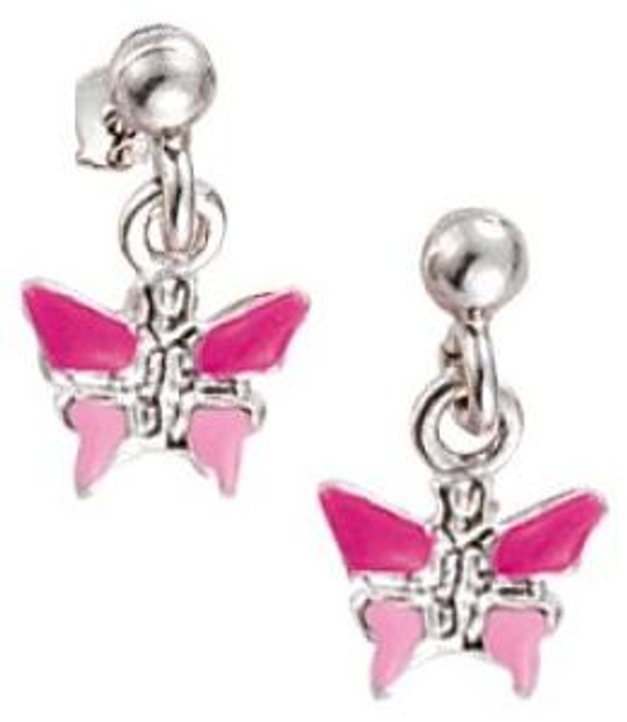 Scout Ohrhänger Schmetterling 262113100 Silber 925 Emaille Produktbild 