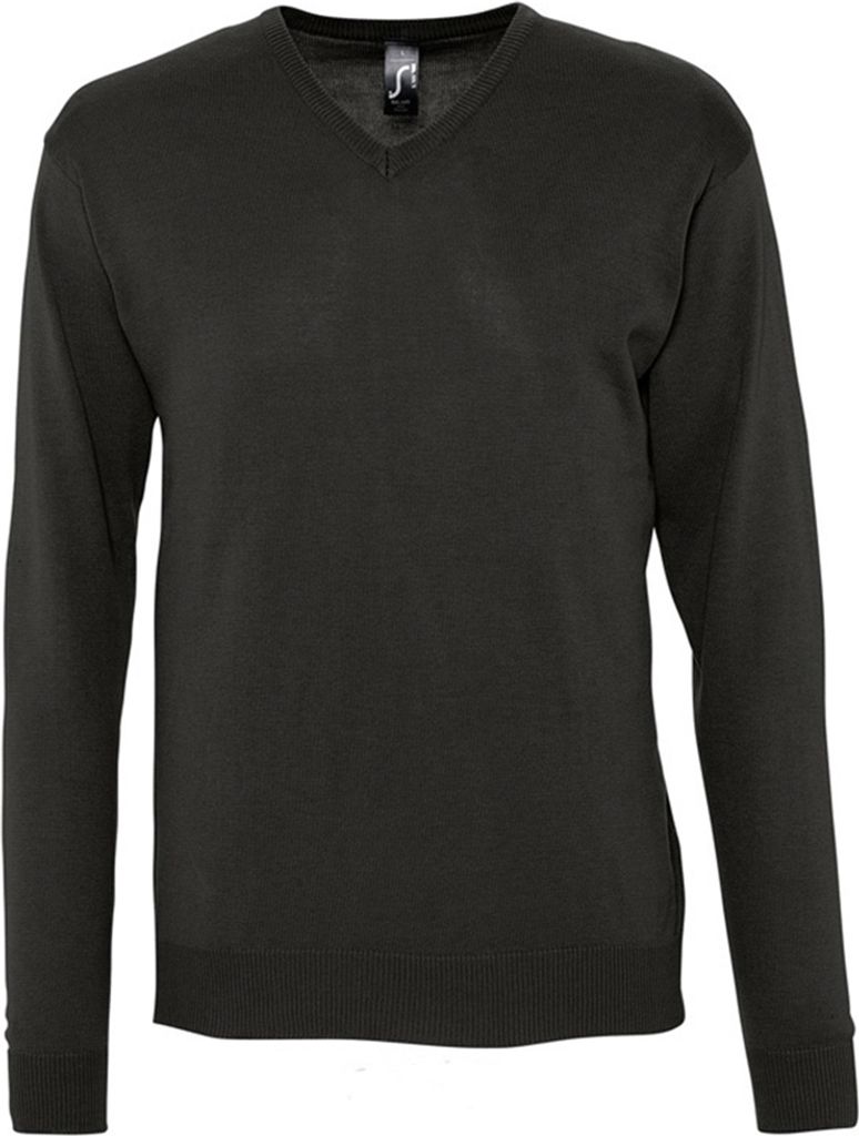 SOLS Mens Galaxy Sweater / Pullover mit V-Ausschnitt PC400 (Large) (Schwarz)