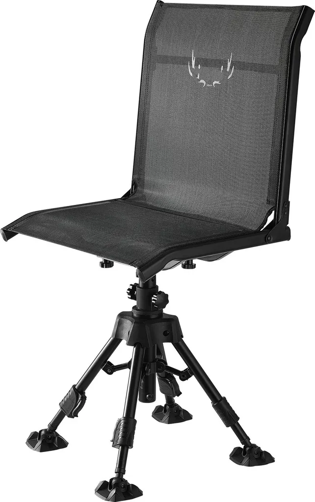 Chaise de Camping Pivotante 360° - Hauteur Réglable et Acier Renforcé