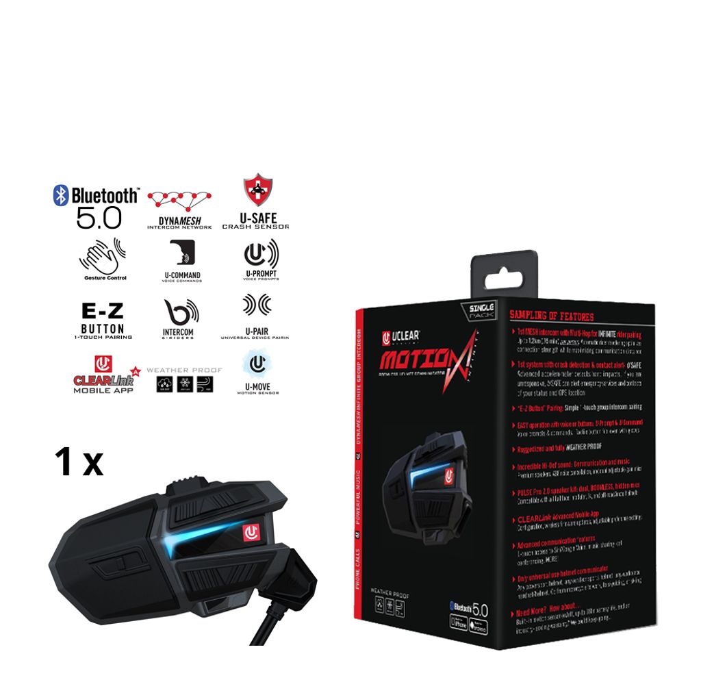 Zestaw słuchawkowy UCLEAR® Motion Infinity Single Kit Zdjęcie produktu 