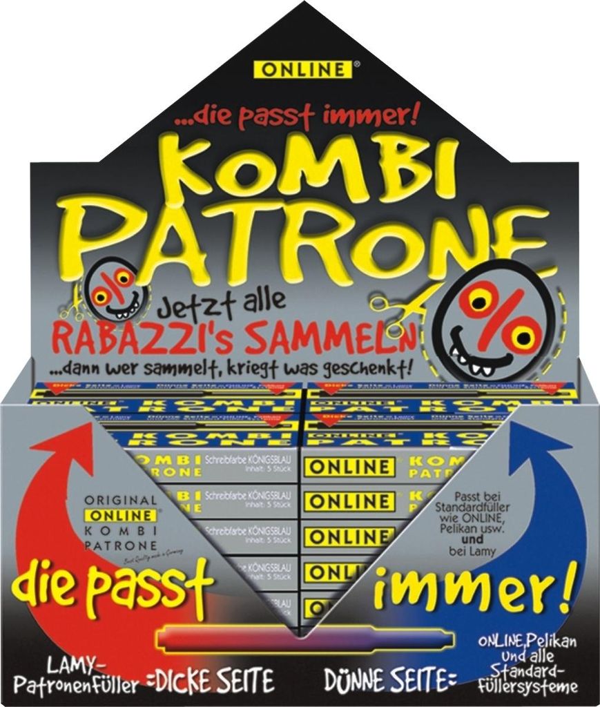 Kombi-Tintenpatrone blau VE=12x5 Stück