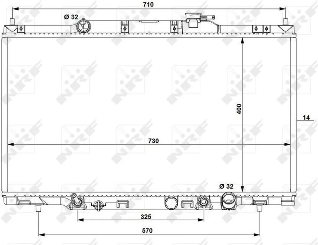 Évitez la surchauffe CR-V II avec le radiateur NRF 53574 OE 19010PNB901