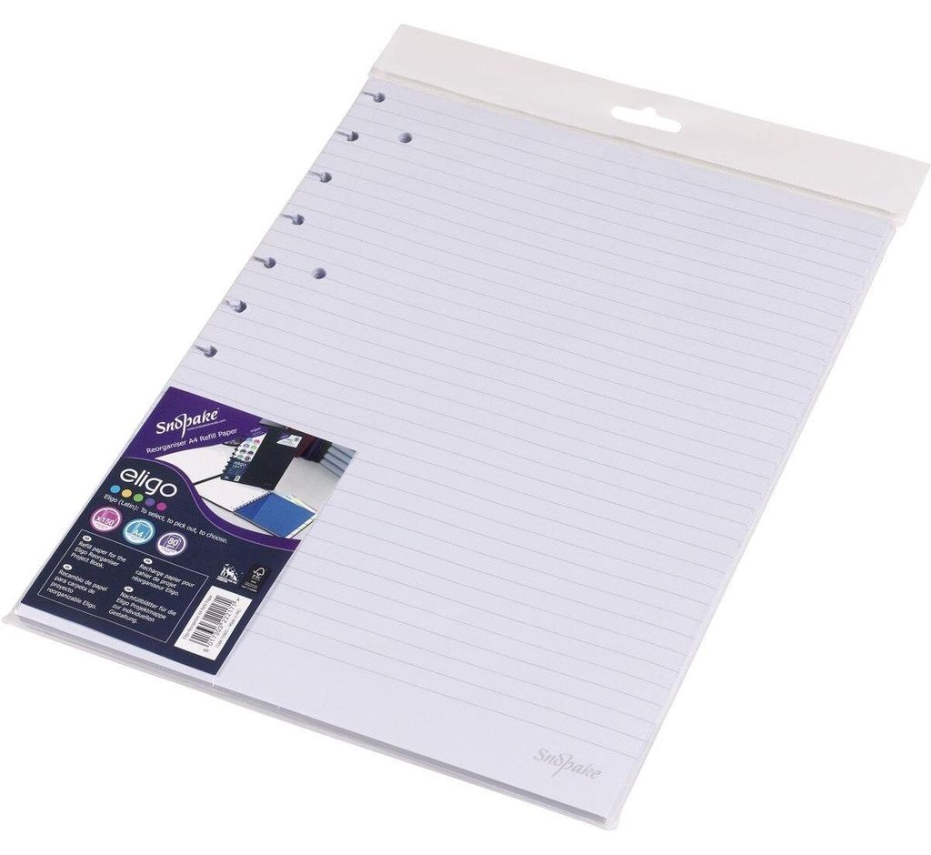 Refill für Eligo ReOrganiser A4 80g/qm liniert VE=150 BLatt Produktbild 