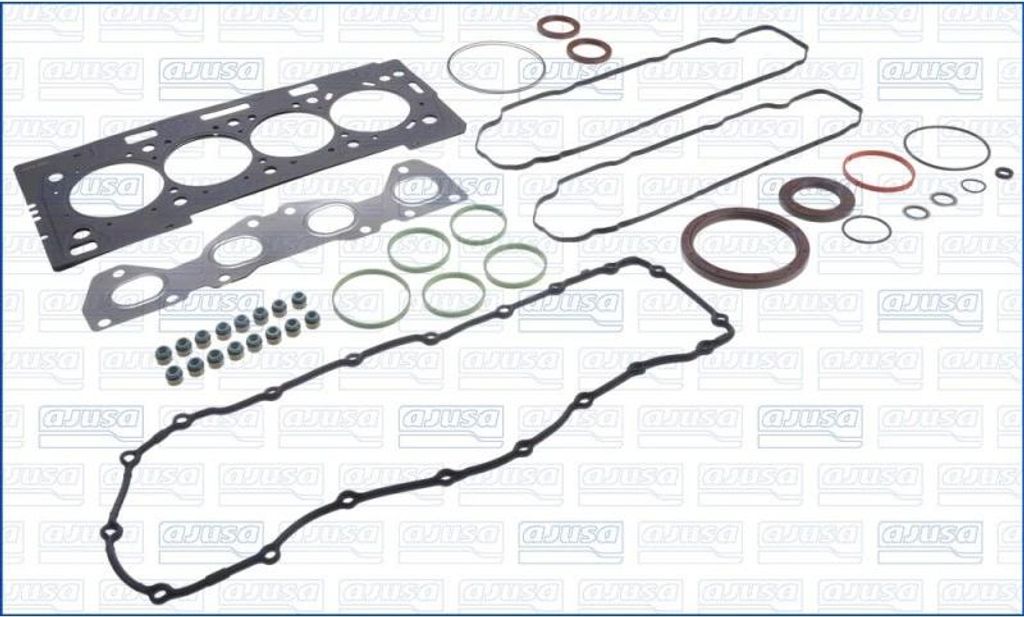 AJUSA 50232700 Motor-Dichtungsvollsatz Dichtsatz passend für PEUGEOT 206 Schrägheck (2A/C) 206 CC (2D) 307 (3A/C) 307 SW (3H) 307 Break (3E) 1007...