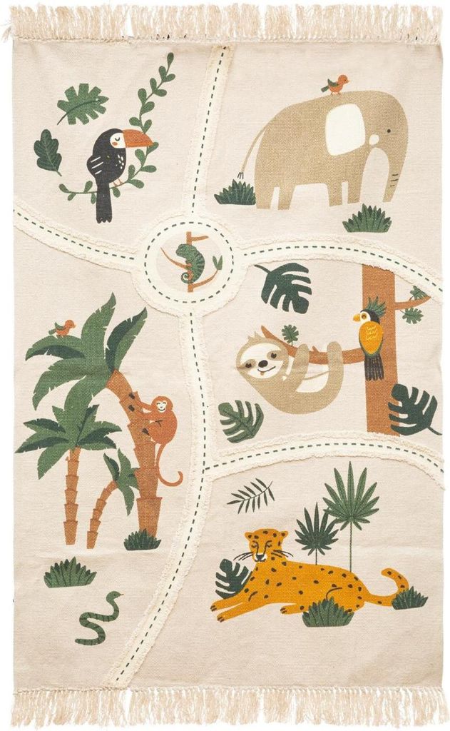 Tappeto per bambini JUNGLE 100 x 150 cm Immagine del prodotto 