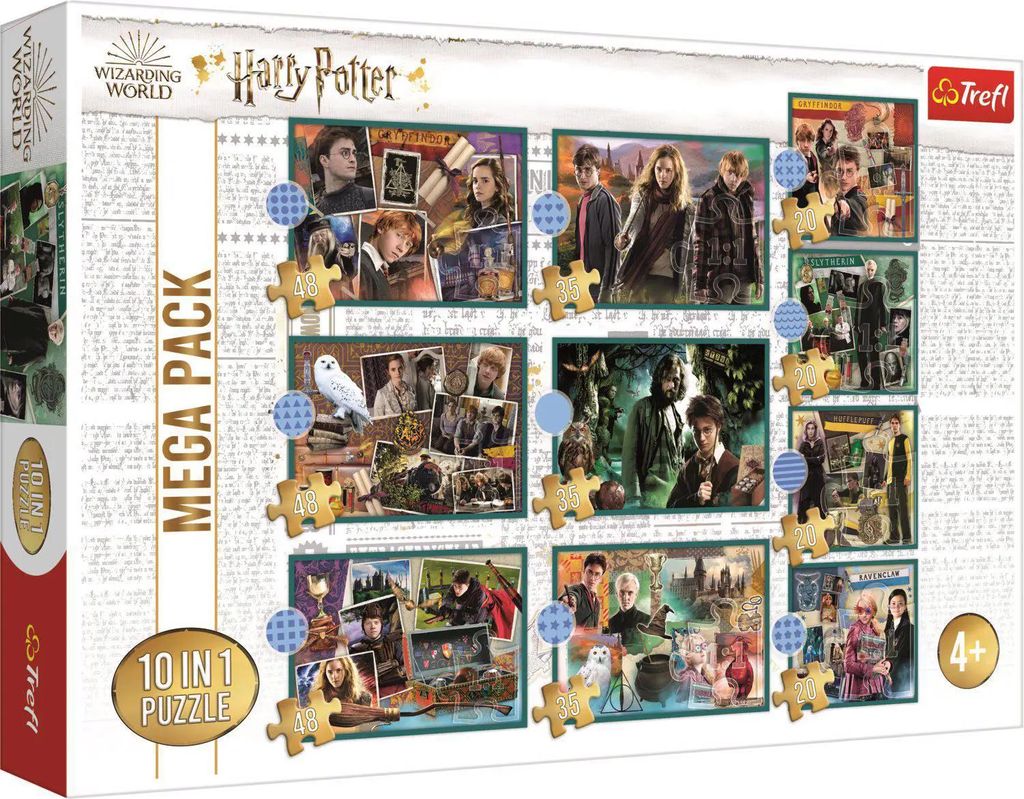Puzzle 10v1 Harry Potter - W świecie Harry'ego Pottera Zdjęcie produktu 