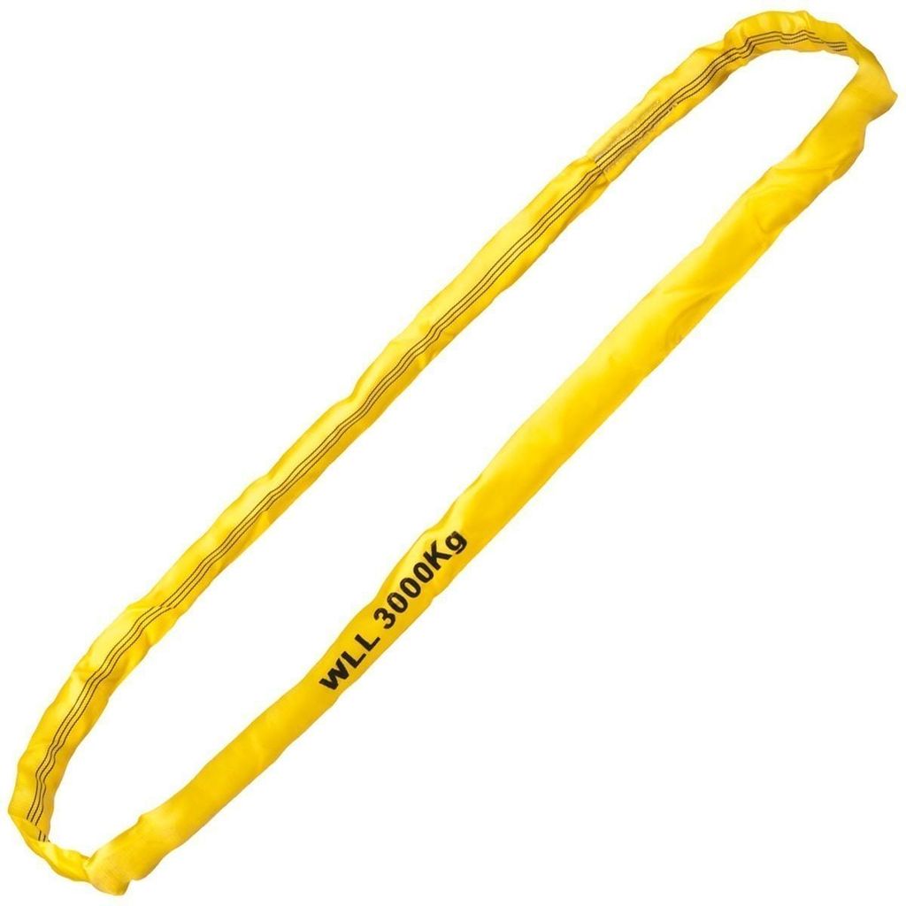 Safetytex Rundschlinge 3000kg Tragkraft, 4m Umfang, Hebeschlinge, gelb