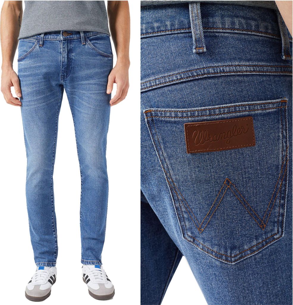 WRANGLER, Herren Jeanshosen, Slim fit, BRYSON, W31 L34, Blau, Jeans, baggyjeans, buggy