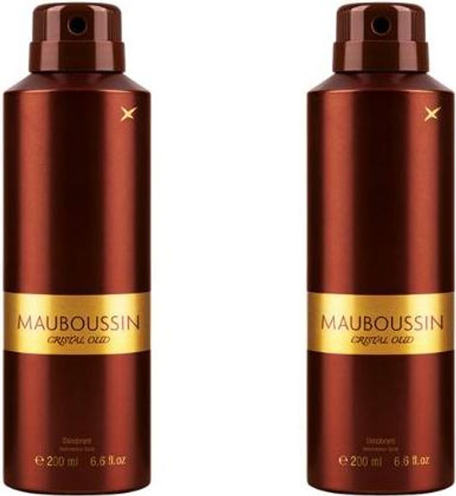 Mauboussin - Cristal Oud - Déodorant pour homme 2*200ml