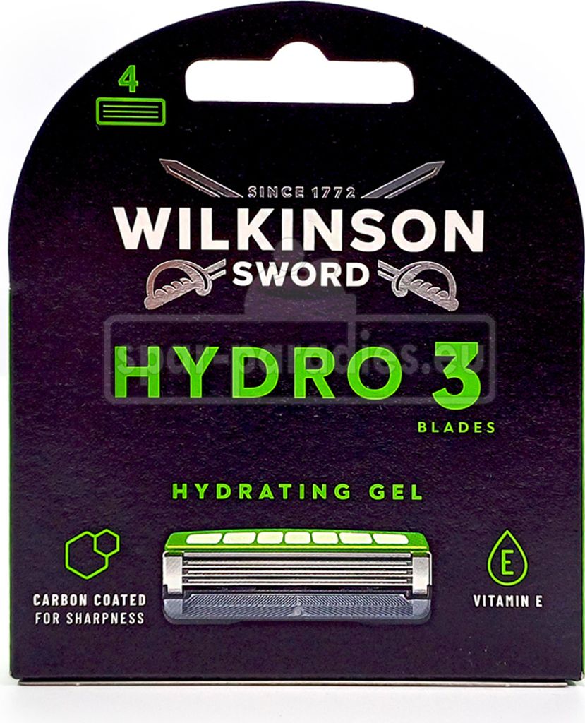 Wilkinson Hydro 3 Hydrating Gel Rasierklingen, 4er Pack x 10