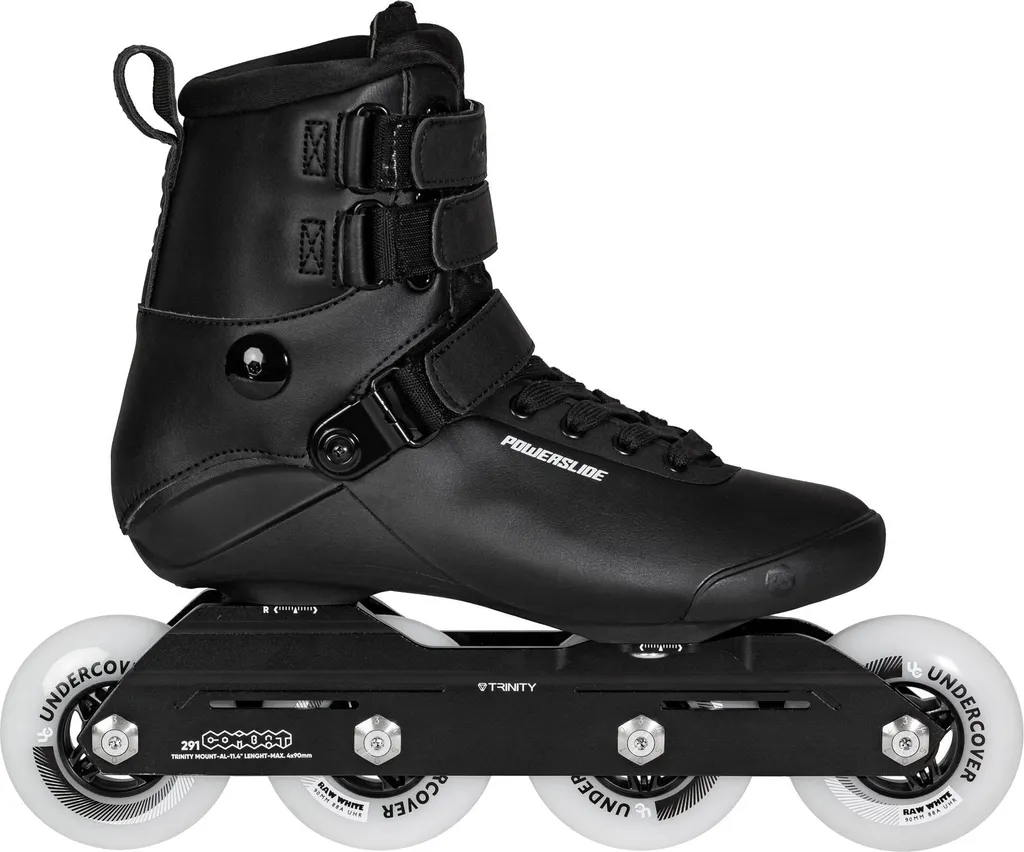 Patins Powerslide Kaze Black 90 avec platine Trinity rigide noir en 45