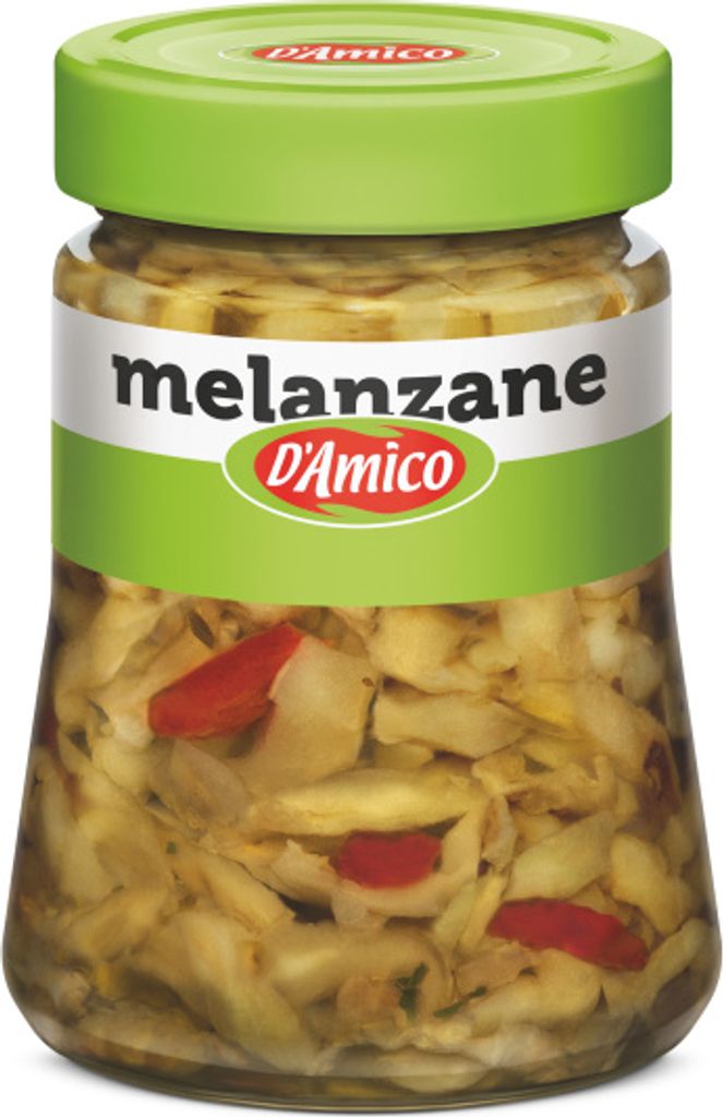 In Streifen geschnittene Aubergine in Marinade 280g - D'Amico