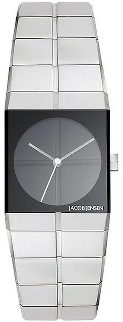 Jacob Jensen Icon 220 - Montre Femme Design Minimaliste en Acier Noir