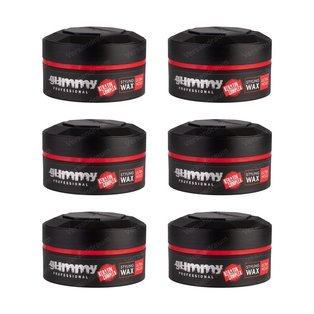 6x FONEX Gummy Styling Wax Ultra Hold 150 ML Produktbild 