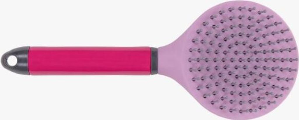 QHP Schweif- und Mähnenbürste STERRIN rosa popping mit Einhorn Motiv HW24, Größe:One Size