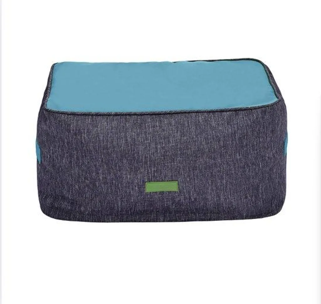 Banc résistant aux UV et pluie, assise rectangulaire tout temps grise