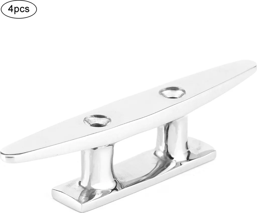 Set 4 Gallocce Ormeggio 100mm Acciaio Inox 3.9" | Nautica Professionale - 1