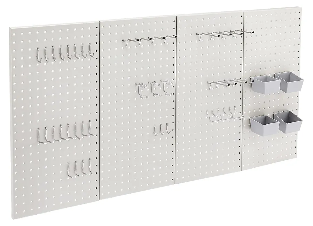 Ensemble de 48 panneaux d'affichage rectangulaires en métal gris pro
