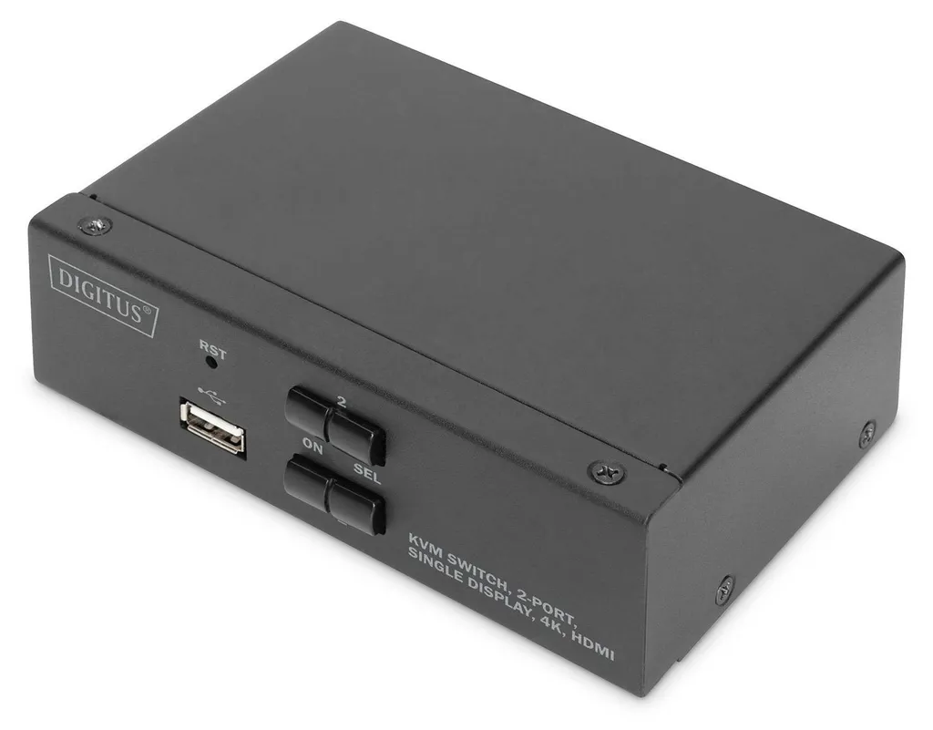 Switch KVM 2 ports HDMI 4K UHD - Sélecteur écran pour deux ordinateurs