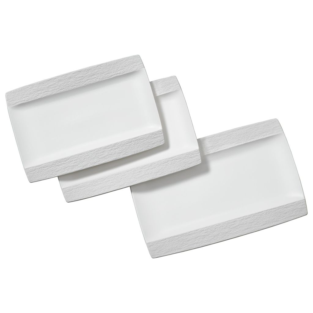 Chef Cuisine Porzellan Servierplatten Set, 3-tlg.