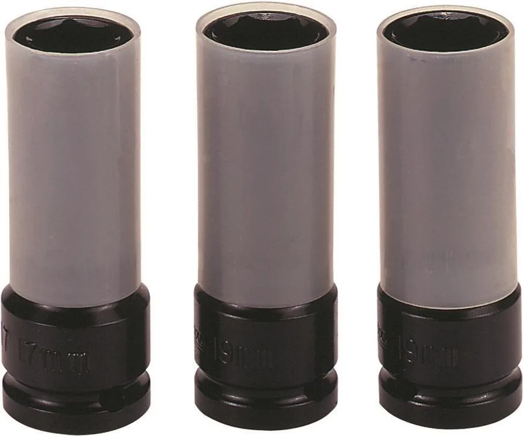 Kit douilles de démontage de pneus 1/2 pour jantes alu et acier 3 pcs