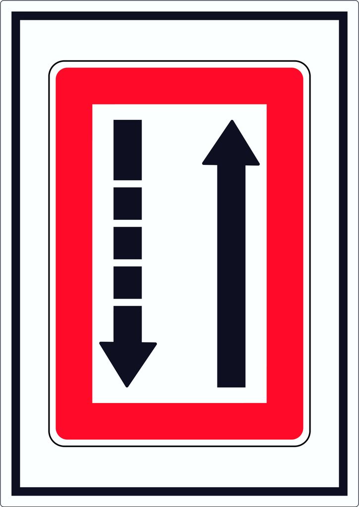 Fahrwasserseite an Steuerbordbord halten Symbol Aufkleber A2 (420x594mm)