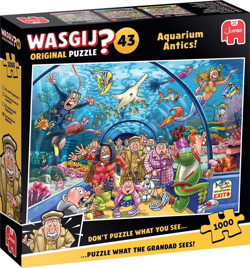 Jumbo Wasgij Original 43 - Akváriové šibalstvá! (1000 Obrázok produktu 