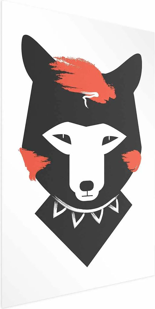 Posterpapier Poster - Polite Fox 60x90 cm Für Kinder e-A-0117-ao-a