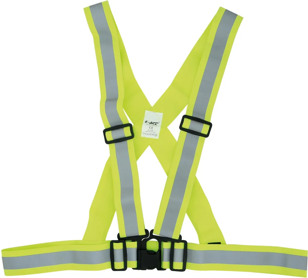 Sangle 4-Act Reflex jaune fluorescente avec bandes réfléchissantes