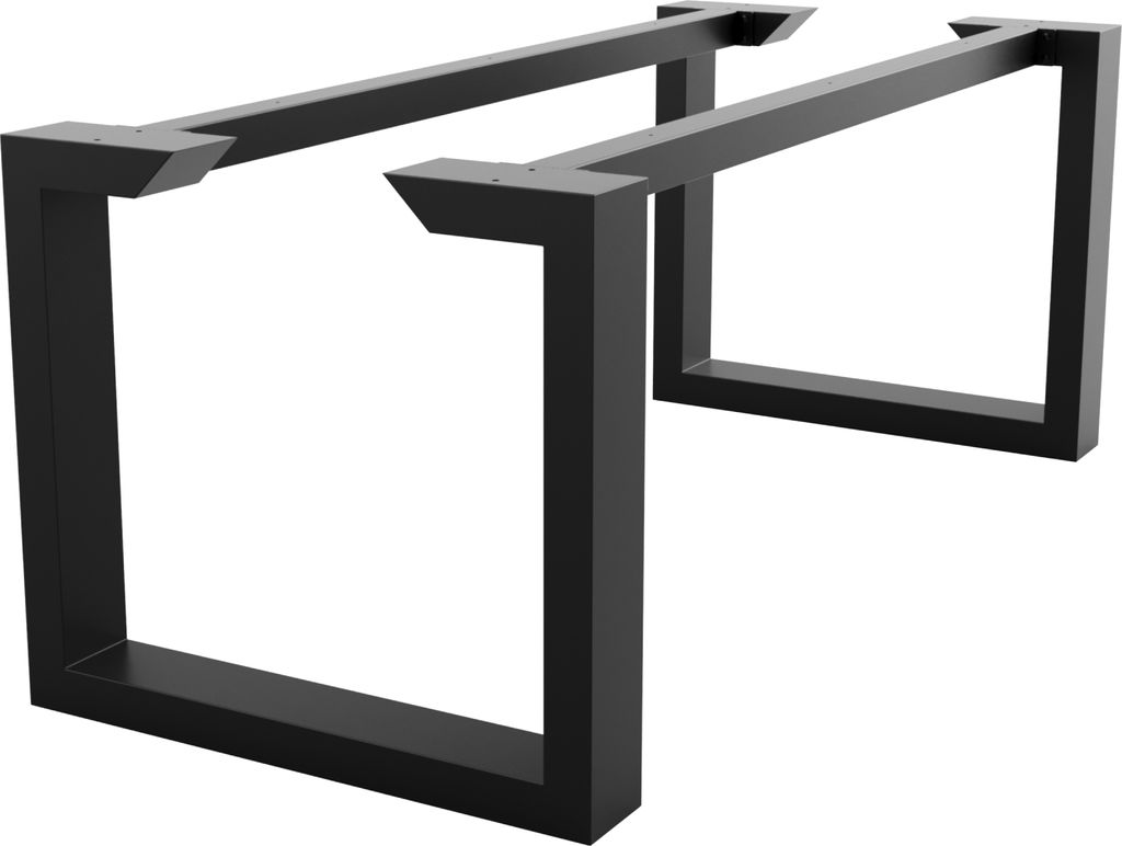MetaloPro Eta Epox Extreme Tischgestell – Rechteckige Stahlbeine, Pulverbeschichtet, Robustes Industrielles Design, Modern, Stabil - 160x80x72 cm