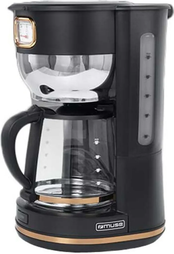 Cafetière à filtre Muse MS-220BC Grande Capacité 1,4L pour 12 Tasses