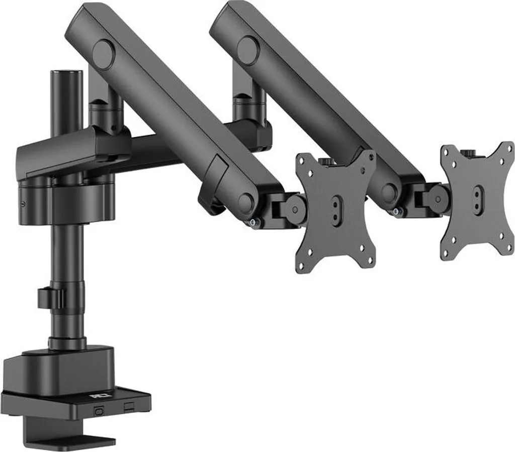 Bras de moniteur double bureau pour setup gaming et bureautique - 9