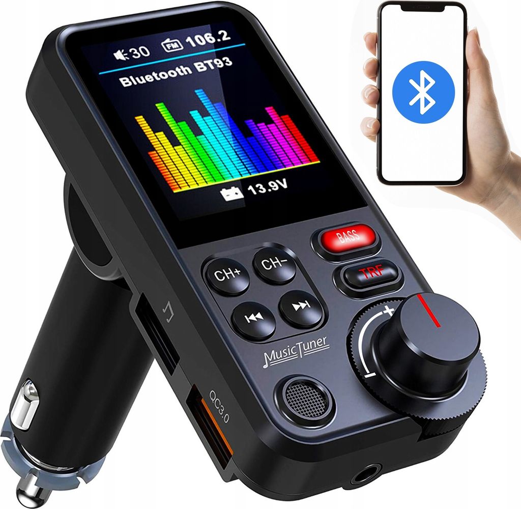 Transmiter Samochodowy Bluetooth Retro Bt310 Zdjęcie produktu 