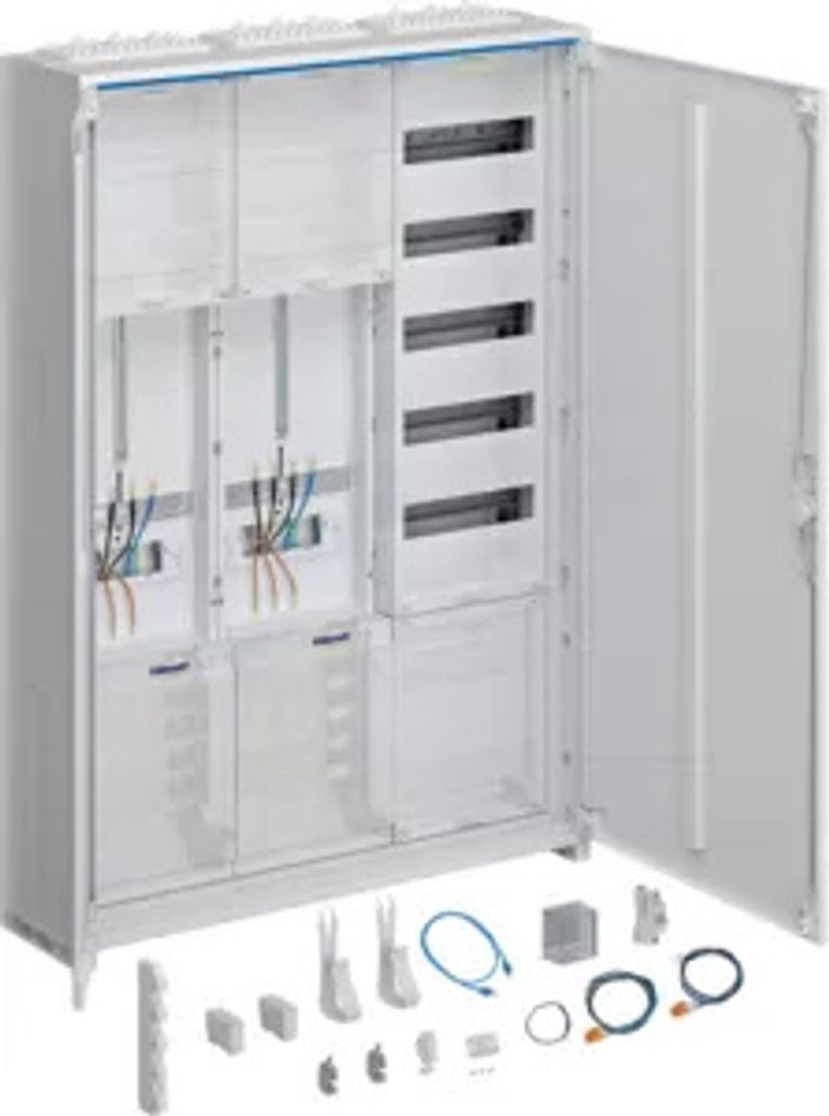 HAGER Komplettschrank ZB332A25LS 2ZP/VF-5rh-APZ2 univ.Z,1100x800x205mm