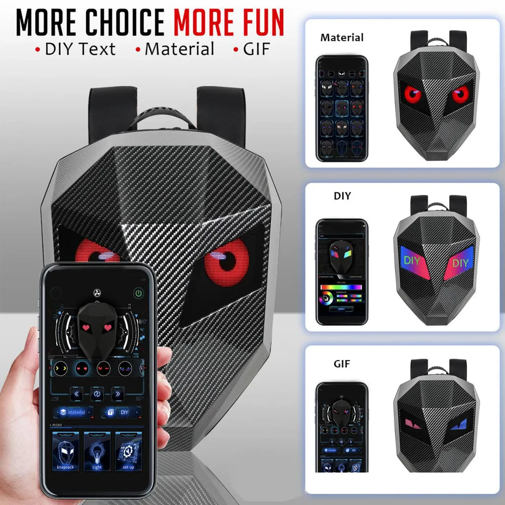 Sac à dos écran LED : restez visible et stylé avec ce sac programmable - 6