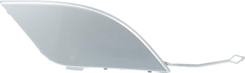Heckstoßstangen-Abschlepphakenabdeckung Abschleppabdeckung Silberfarben passend für Mercedes-Benz C-Klasse W204 2007-2011 Nr. A2048850823 - Packu...