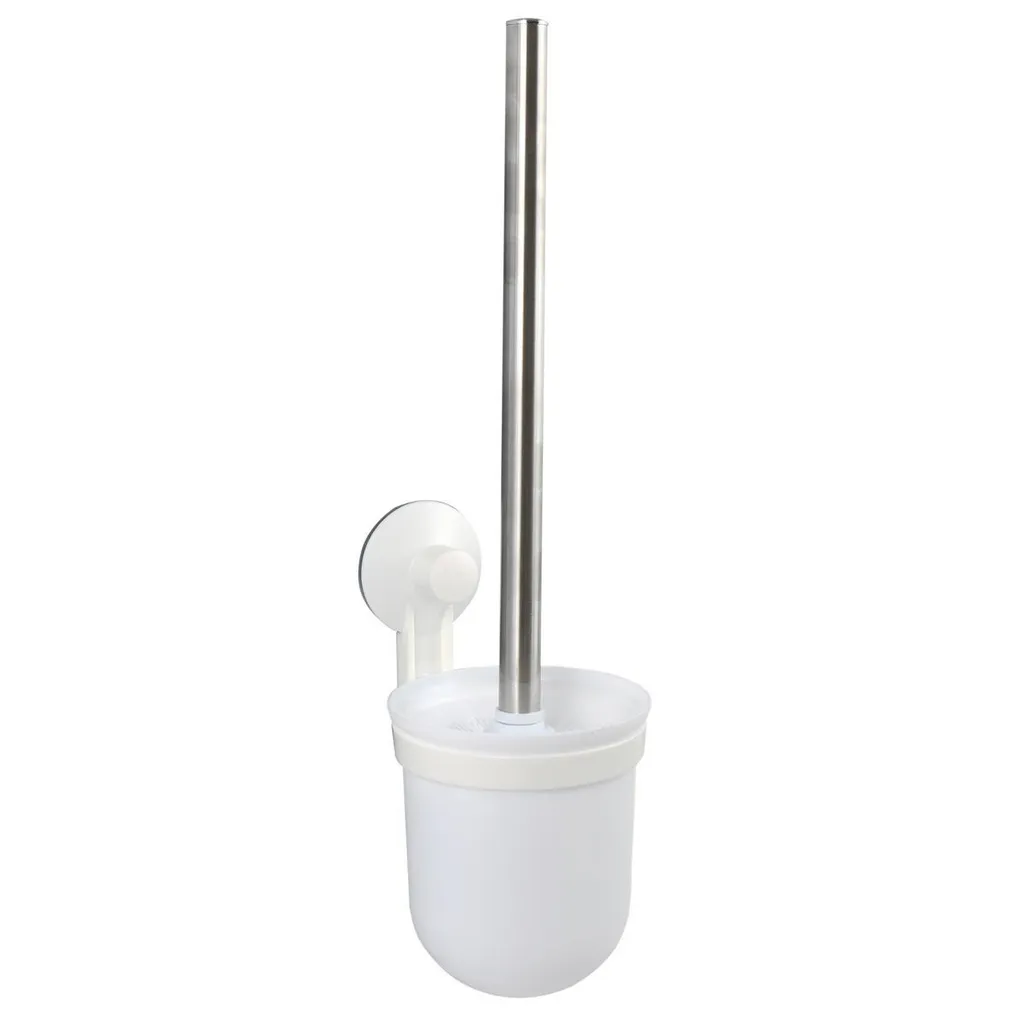 Portascopino WC a Parete MSV Bianco - Design Sospeso Senza Foratura