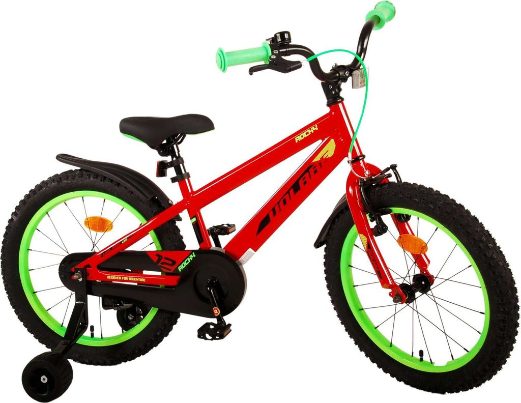 Volare Rocky Kinderfahrrad - Jungen - 18 Zoll - Rot