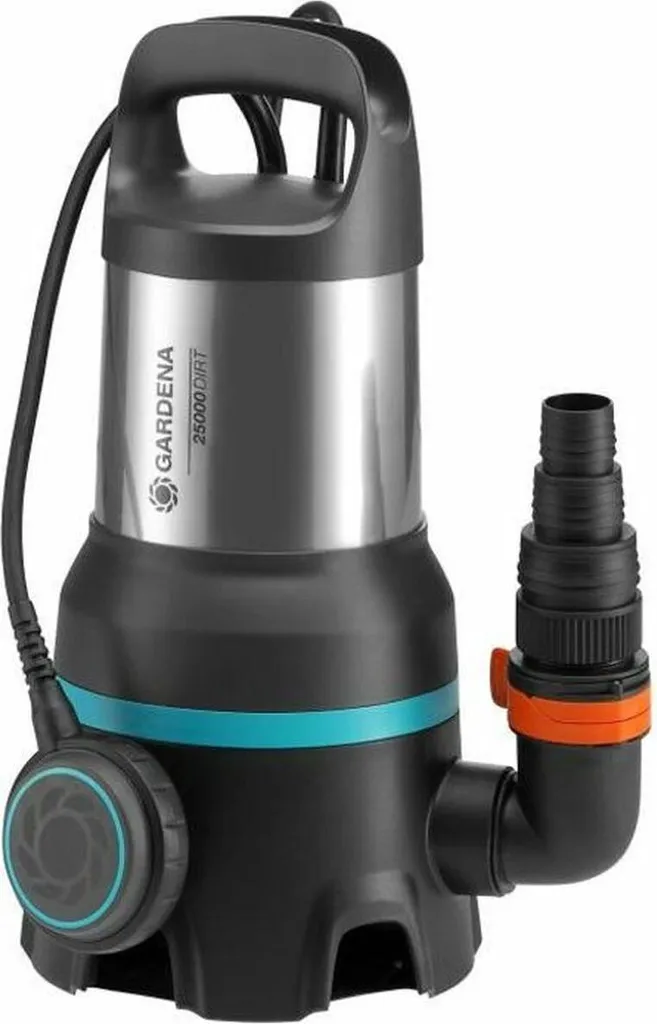 Gardena 09046-20 Pompe d'évacuation 25000 pour eaux chargées puissante