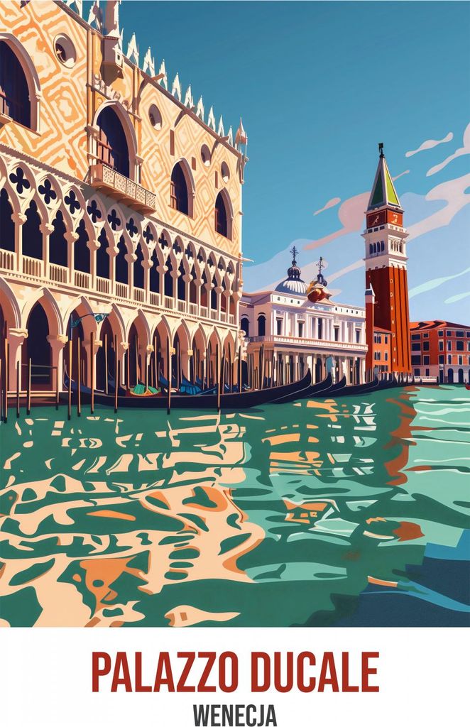 Plakat 68x98cm Palazzo Ducale