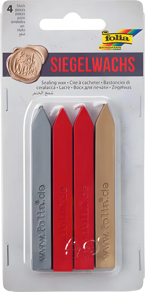 Ricarica Ceralacca Folia 31119 Classic - Candele con Stoppino 4pz