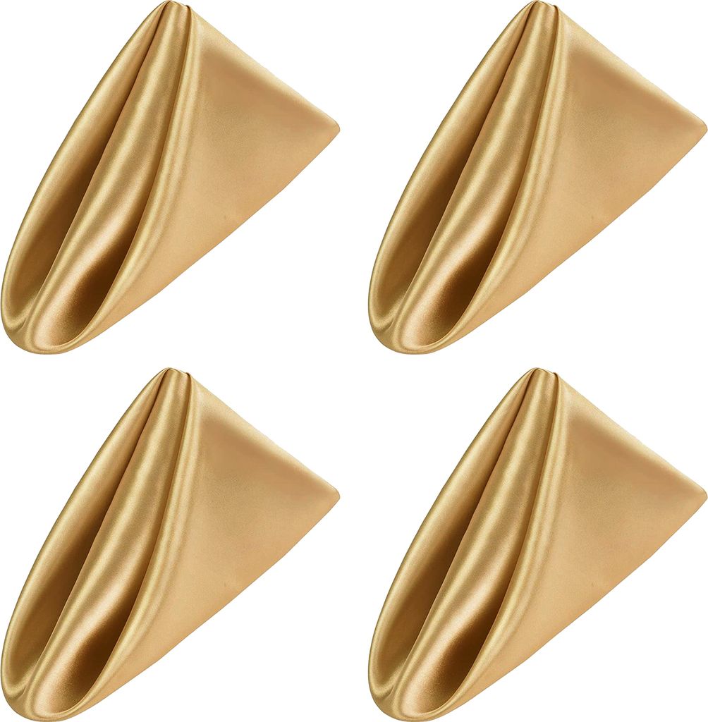 4-teiliges waschbares Servietten-Set, verstärkte Kanten, lebendige Farbe, leicht zu reinigen, wiederverwendbare Servietten, Party-Dinner-Dekorationen