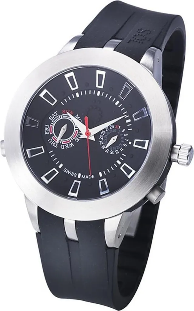 Montre Analogique Homme Söl - Grand Cadran 45 mm et Bracelet Acier