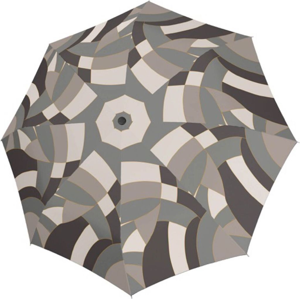 doppler Taschenregenschirm Regenschirm Carbonsteel Magic Euphoria Grey grau mehrfarbig